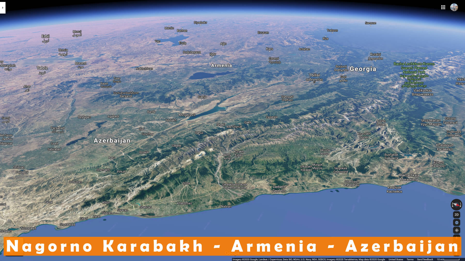 Haut Karabakh zone carte